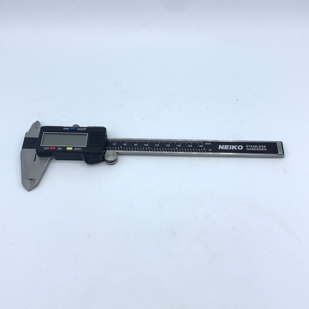 NEIKO 6” Electronic Digital Caliper Stainless Steel Extra Large Screen