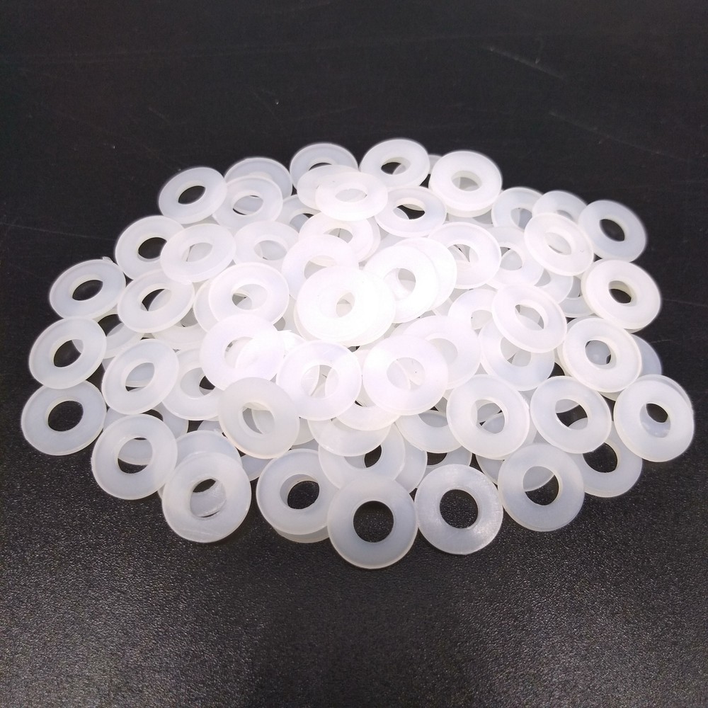 1000pcs M3 White Nylon Flat Washers