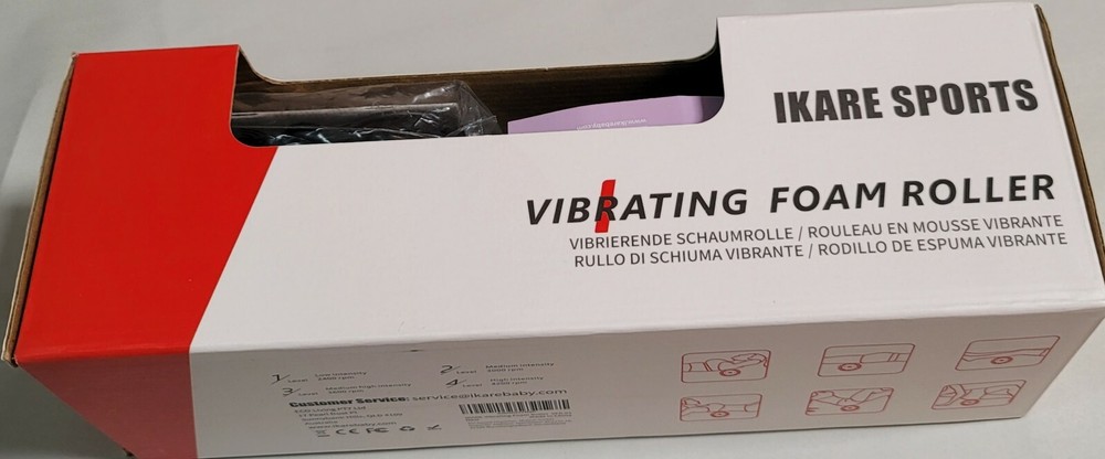 Ikare VFR-01 Vibrating Foam Roller Pro - Black With Remote Controller!!!