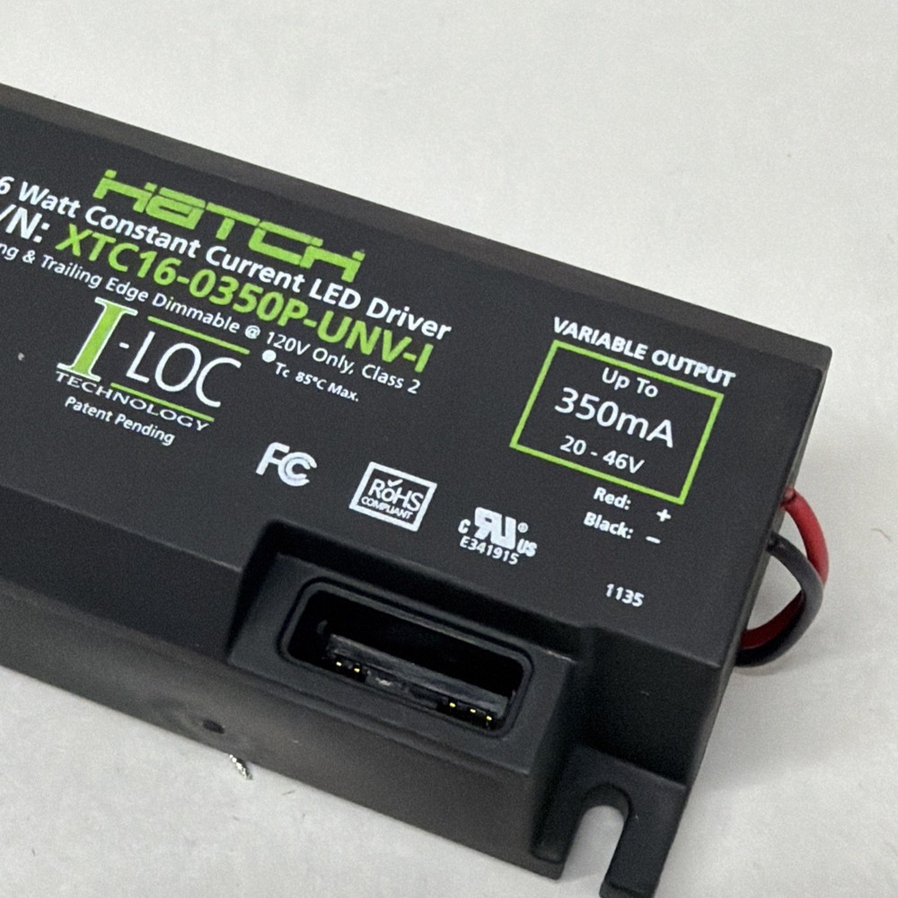 HATCH XTC16-0350P-UNV-I LED DRIVE TYPE PROGRAMMABLE CONSTANT DRIVER