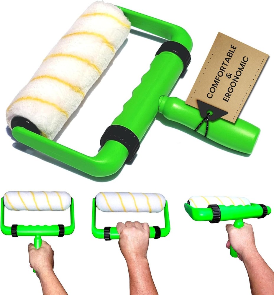 BetterGrip Ergonomic Versatile Lightweight 9 in Paint Roller, Neon Green
