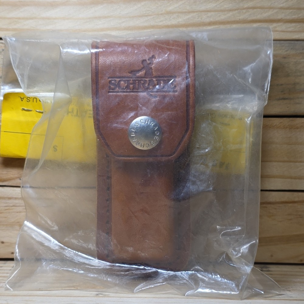Schrade Leather Sheath Belt Loop Brown SAS11