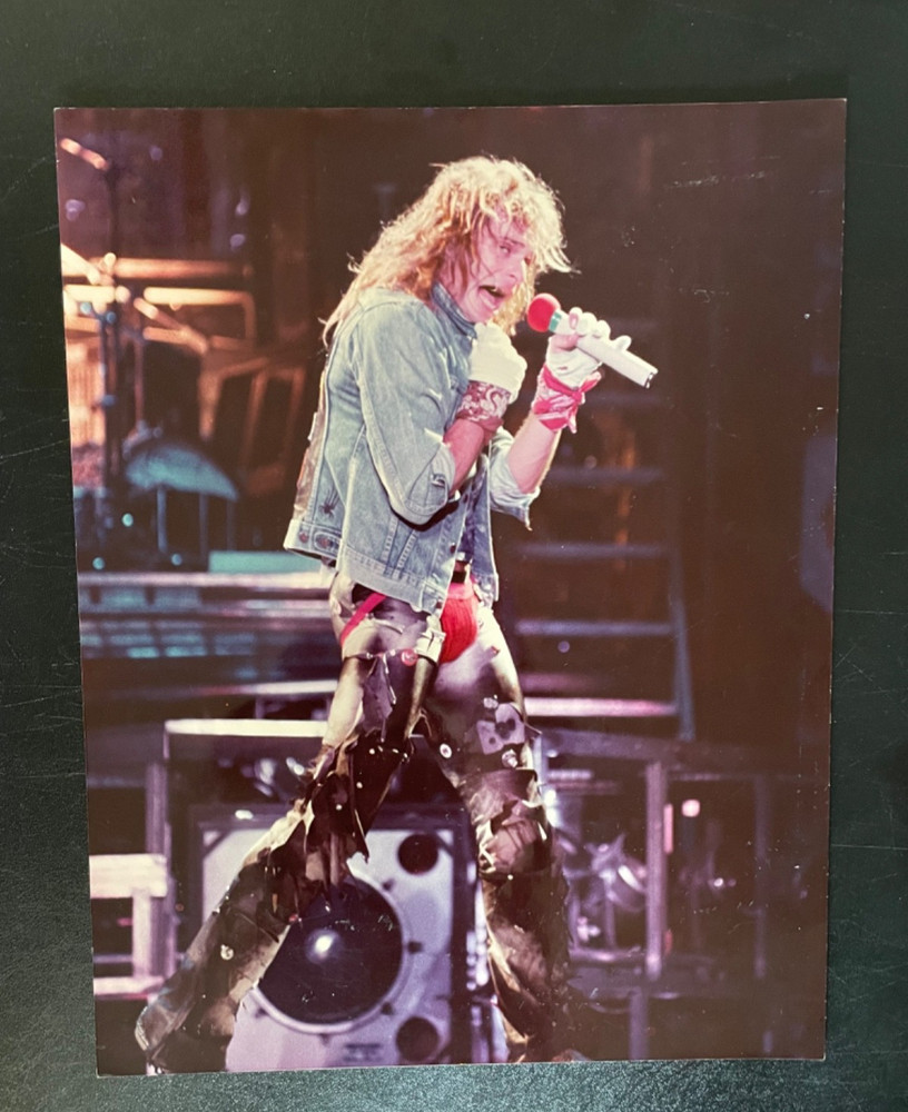 Rare VAN HALEN  1984 Tour Original Large Photo Print David Lee Roth