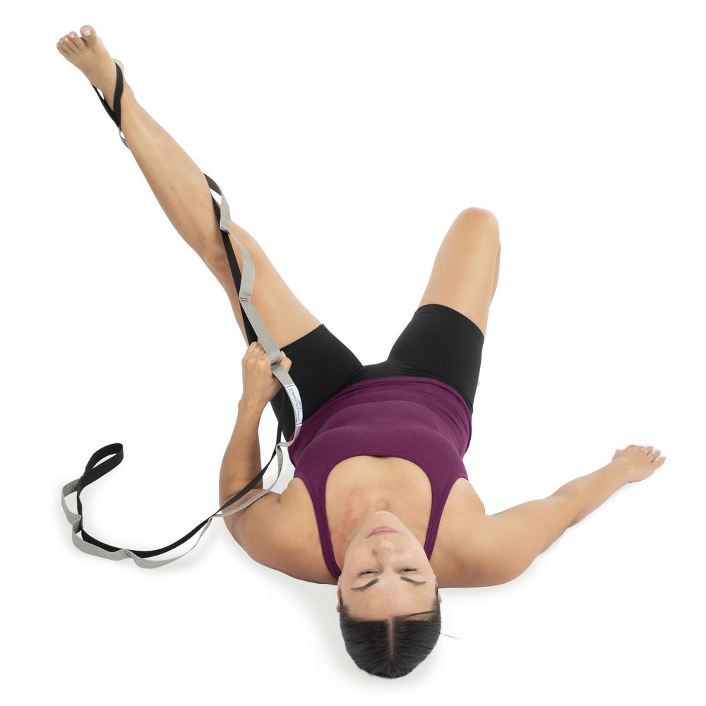 OPTP Stretch Out Strap Pro with Stretching Exercise Book, 11 Loop Stretching ...