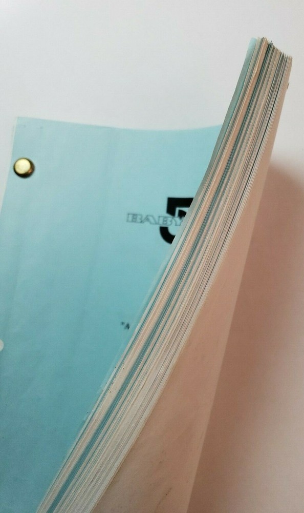 BABYLON 5 / J. Michael Straczynski 1995 TV Script "And Now for a Word"
