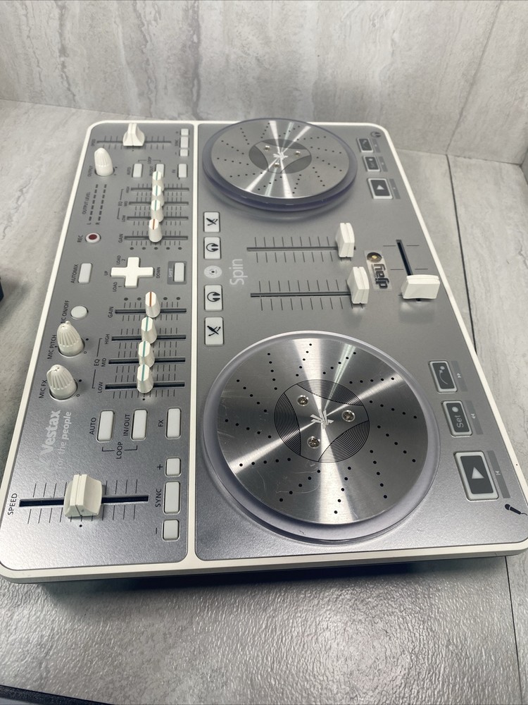 Vestax SPIN DJ Controller USB MIDI Audio Interface Algoriddim djay For Mac