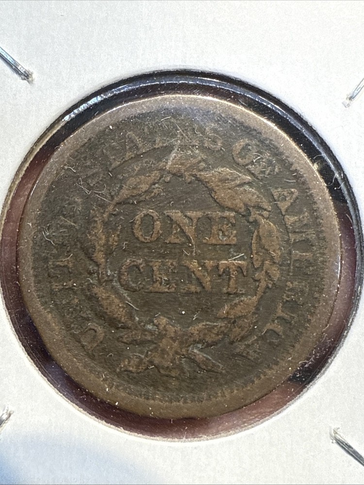 1853 Braided Hair Large Cent Low Grade