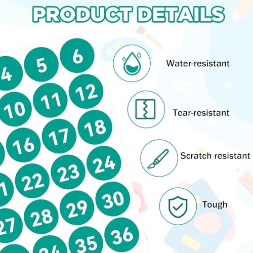 21 Sheets Color Coding Labels Classroom Laptop Label for Organization