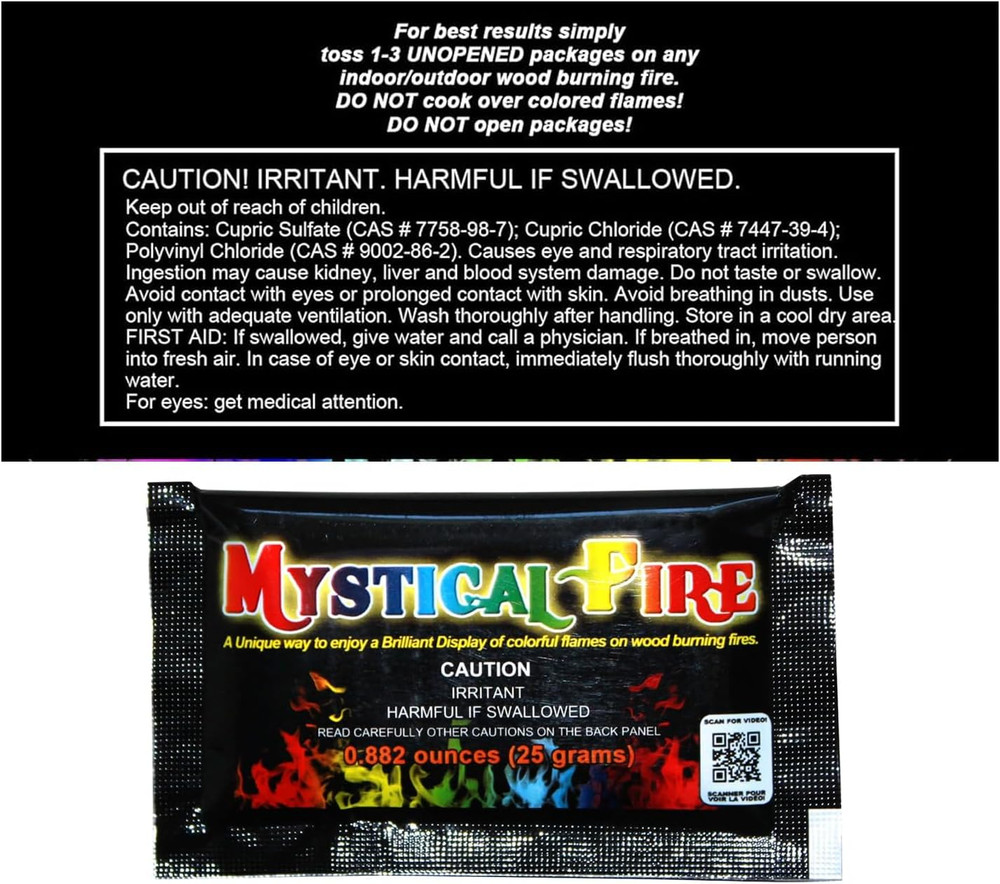 Color Changing Packets Pits Campfire Long-Lasting Enchanted Multi-Color