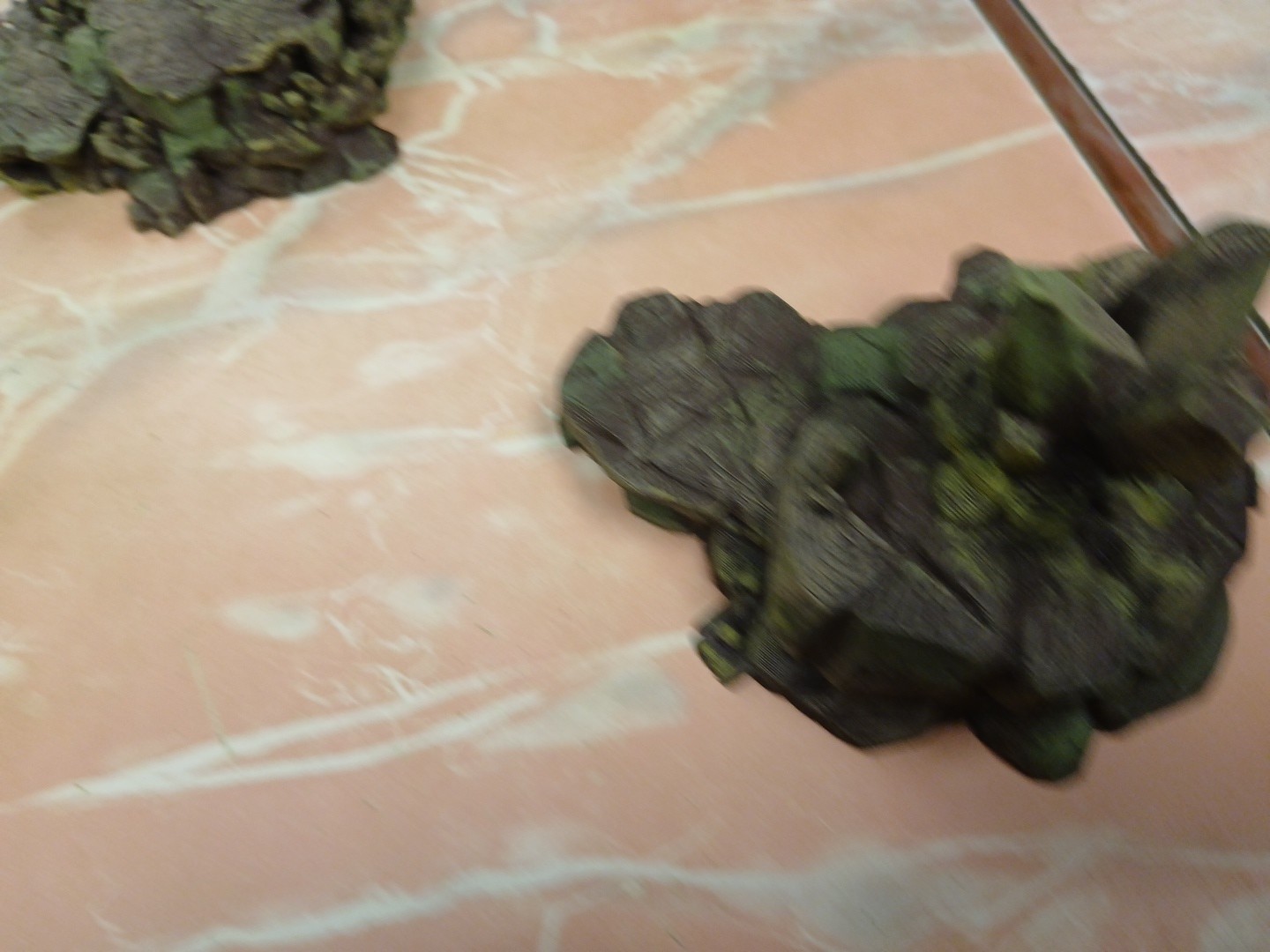 Tabletop Wargaming Terrain -Painted Badlands Hills Set Plastic 4 Pieces 40K #A