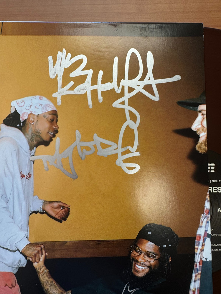 Wiz Khalifa Signed Autographed Vinyl LP Full Court Press BAS Beckett COA