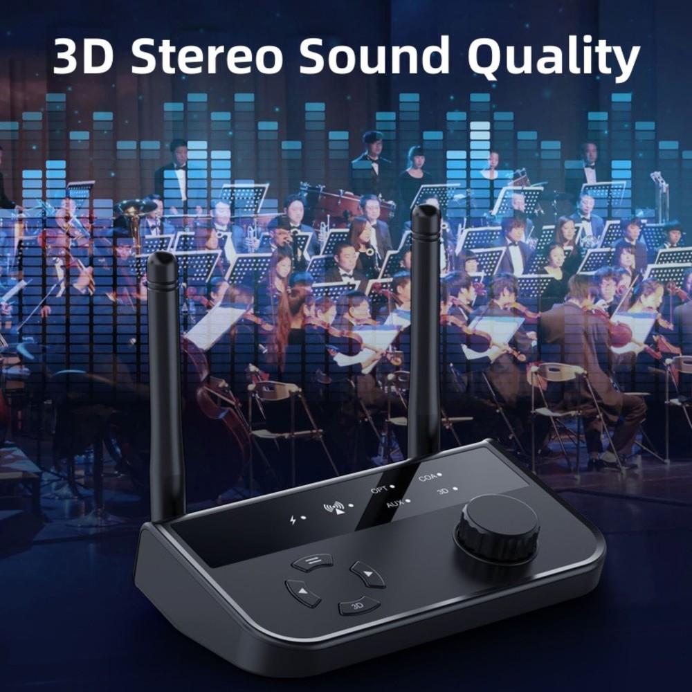5.3 version New Bluetooth Receive With Smart One to Two Sharing plug and play