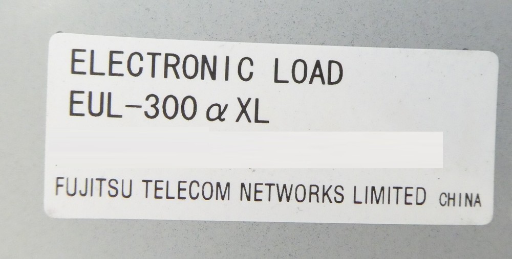 Fujitsu Electronic EUL-300αXL Electronic Load Module 300W Working Surplus