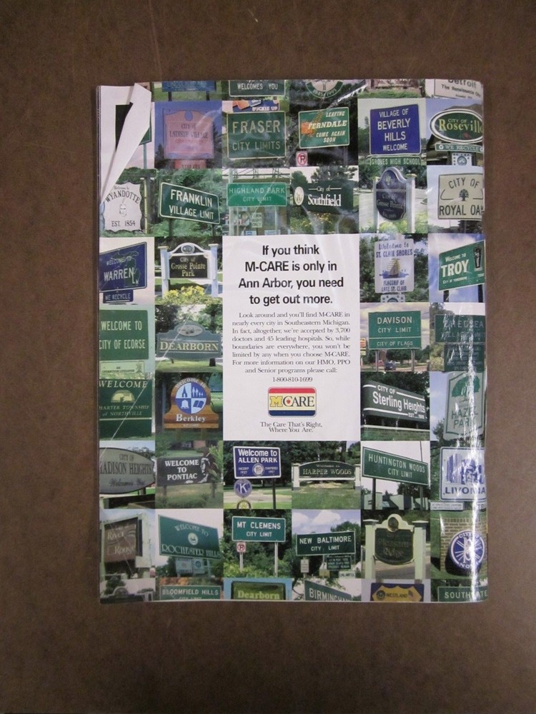 Michigan vs Northwestern Game Day Program - Lloyd Carr - 1997