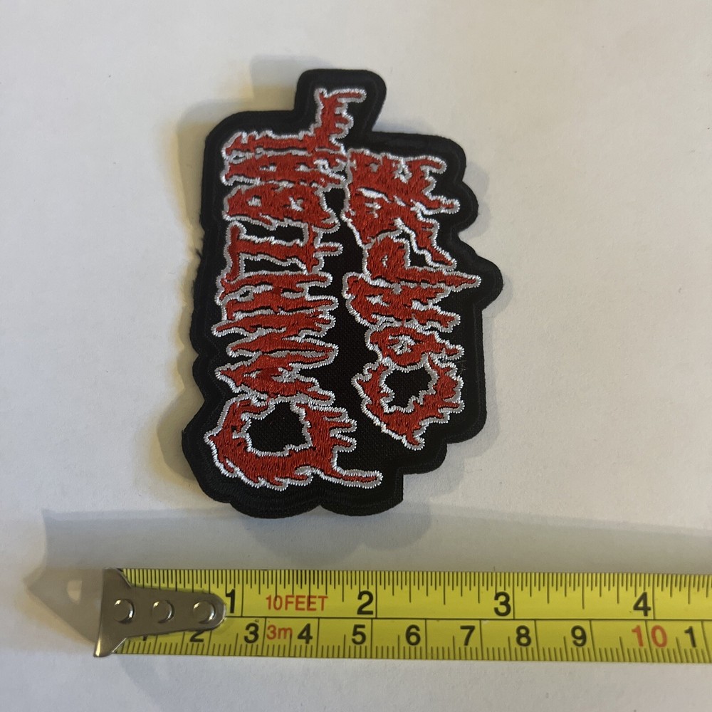 CANNIBAL CORPSE SHAPED EMBROIDERED PATCH