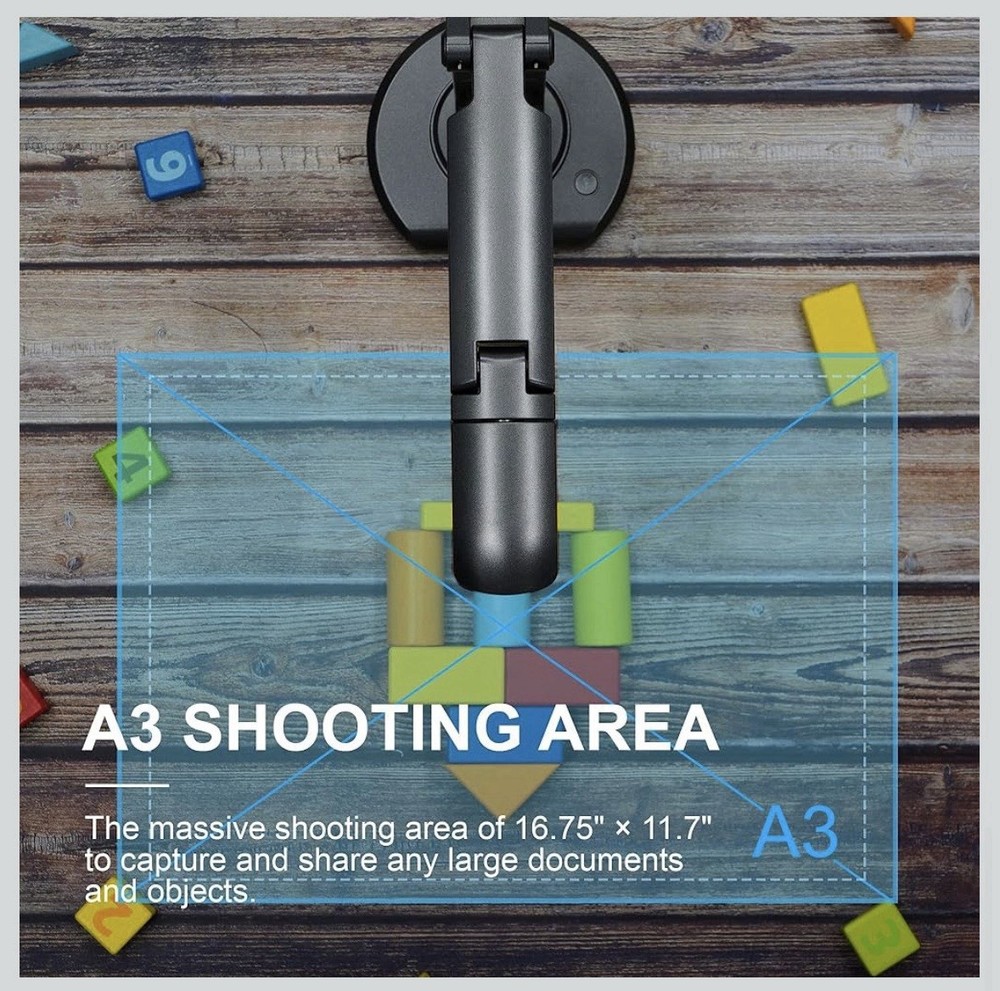 Joyusing V500s 8MP USB Document Camera Visualiser with Mic for Mac Windows