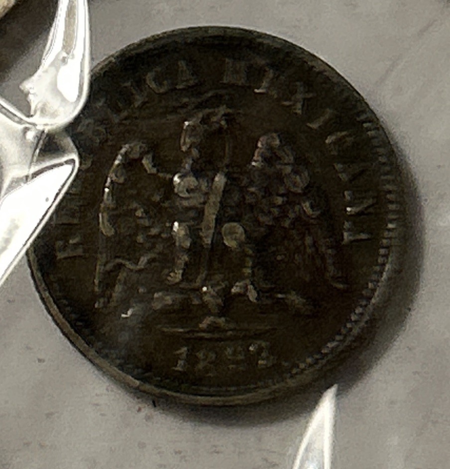 1892 Zs Z Mexico Silver 10 Centavos