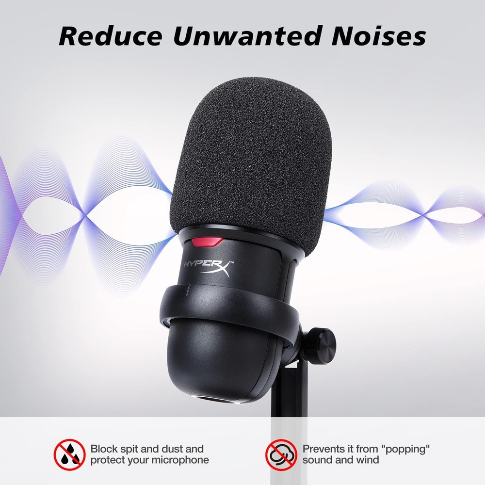 SUNMON SoloCast 2 Microphone Pop Filter Windscreen HyperX Mic Cover