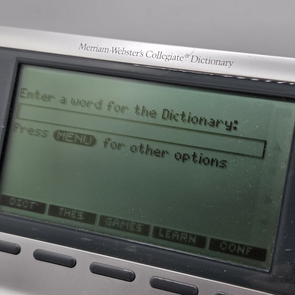 Franklin Merriam Webster Collegiate Dictionary Thesaurus Speaking Scd-787 2003