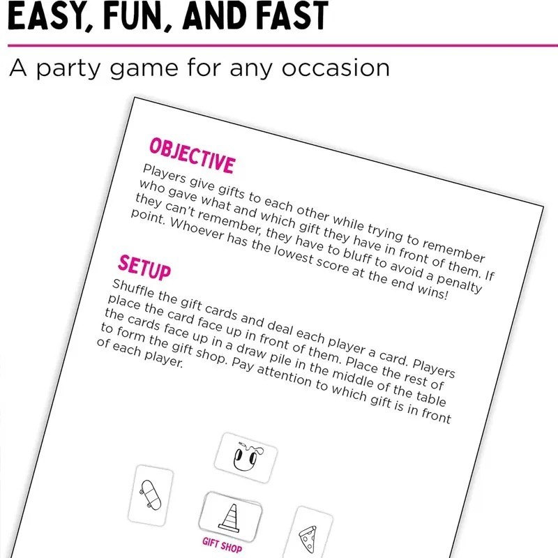 That'S Not a Hat - Fun Bluffing & Memory Party Game for All Ages Components