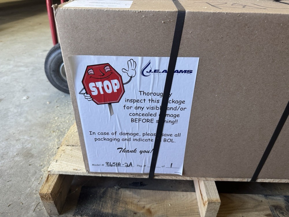 J.E. Adams 8651A-2A Air Machine No Compressor New