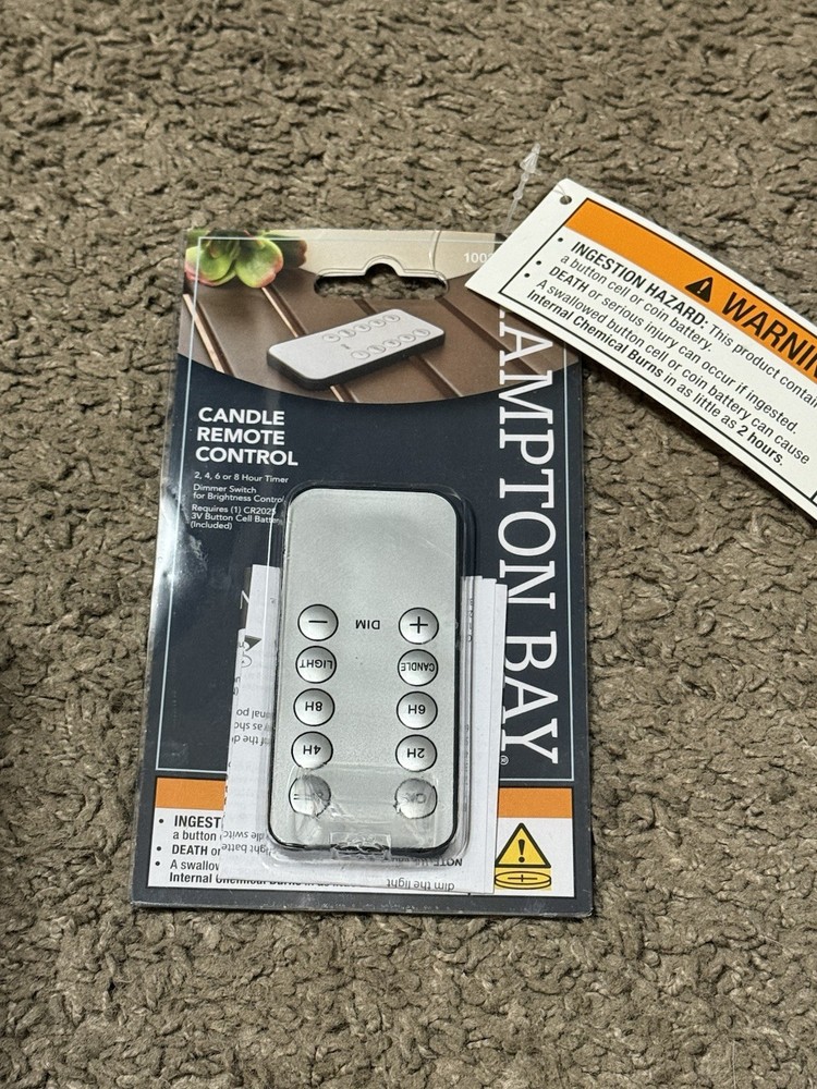 Hampton Bay Candle Remote Controller 1002 075 727 Everlasting Glow NEW