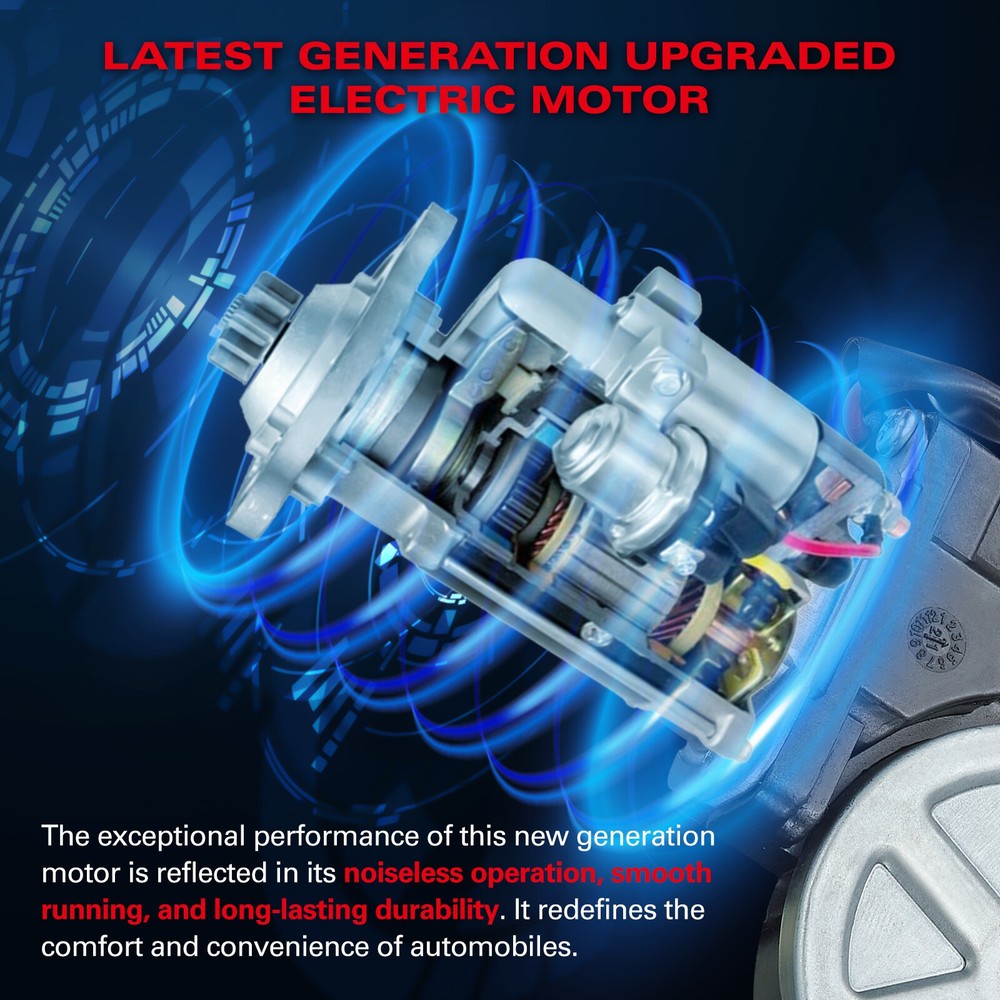 For Cadillac Escalade 2000-2006 Rear Left Power Window Regulator with Motor