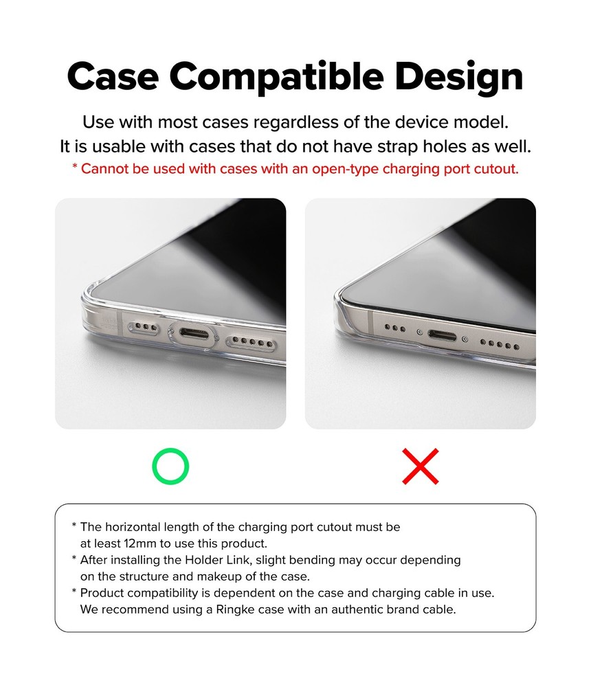 For Universal Phone Strap | Ringke [Holder Link Flow] Durable Strap with Holder