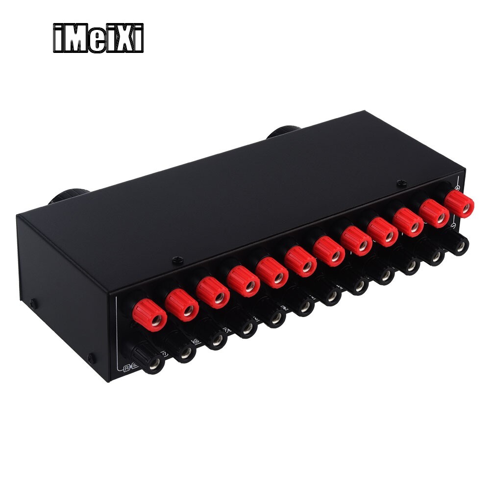 4in 2out/2in 4out Passive Amplifier Speaker Selector Switcher Audio Distributor
