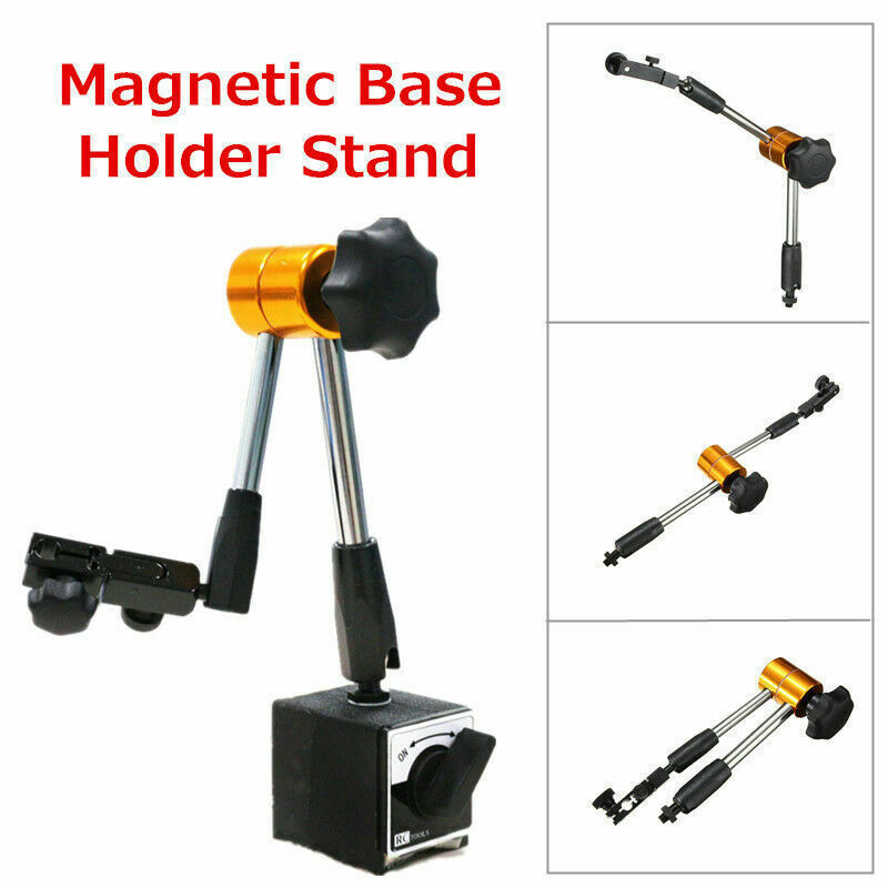 Universal Magnetic Metal Base Holder Stand Dial Test Indicator Flexible Tool Kit