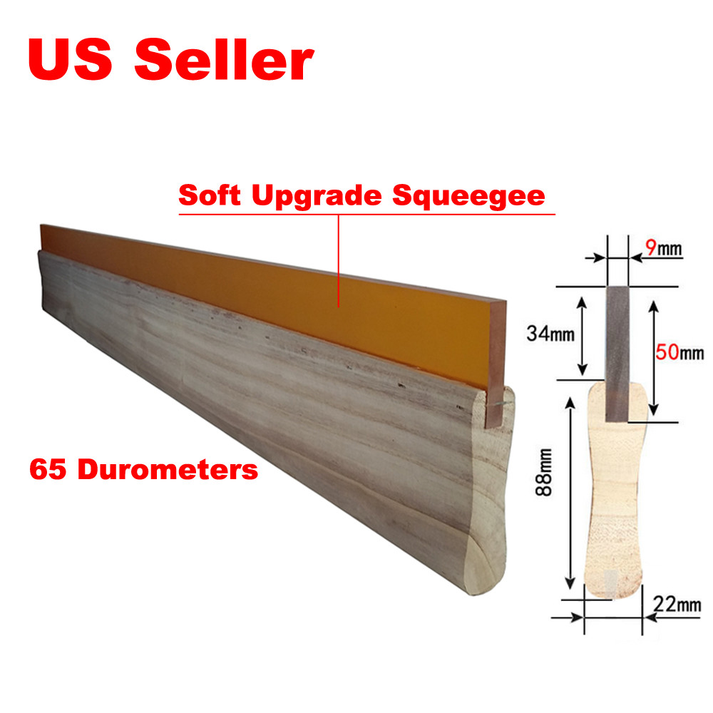 1PC 39.4 In Silk Screen Printing Squeegee Ink Scraper Scratch Board 65 Durometer