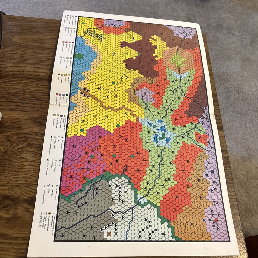 Starship Bridge Area  Map 1983 TSR Hobbies 11x17"