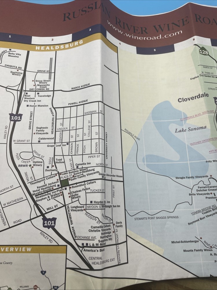 Russian River Wine Rode Brochure/Map