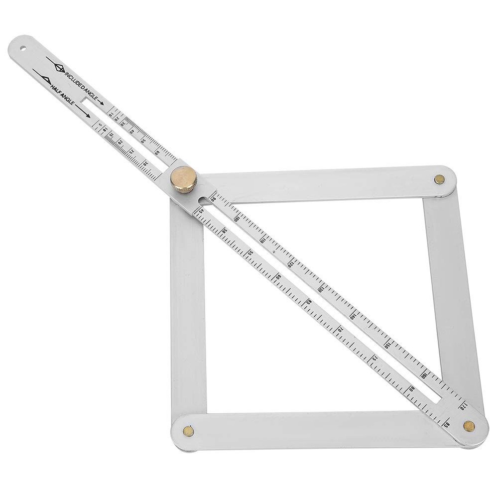 Angle Measuring Ruler Construction Protractors 0-170° Goniometer Ruler Stainl...