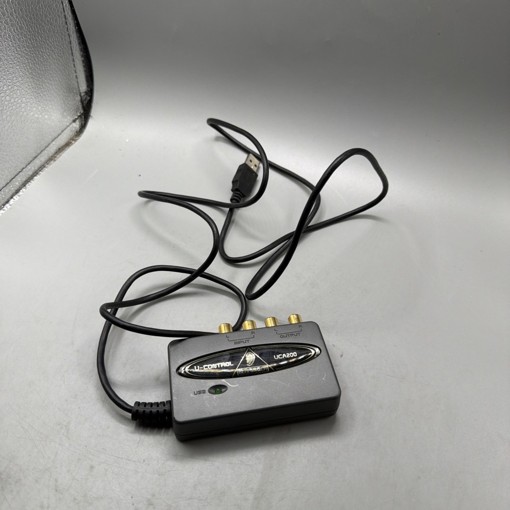 Behringer UCA200 U-Control USB Audio Interface Used Condition See Photos