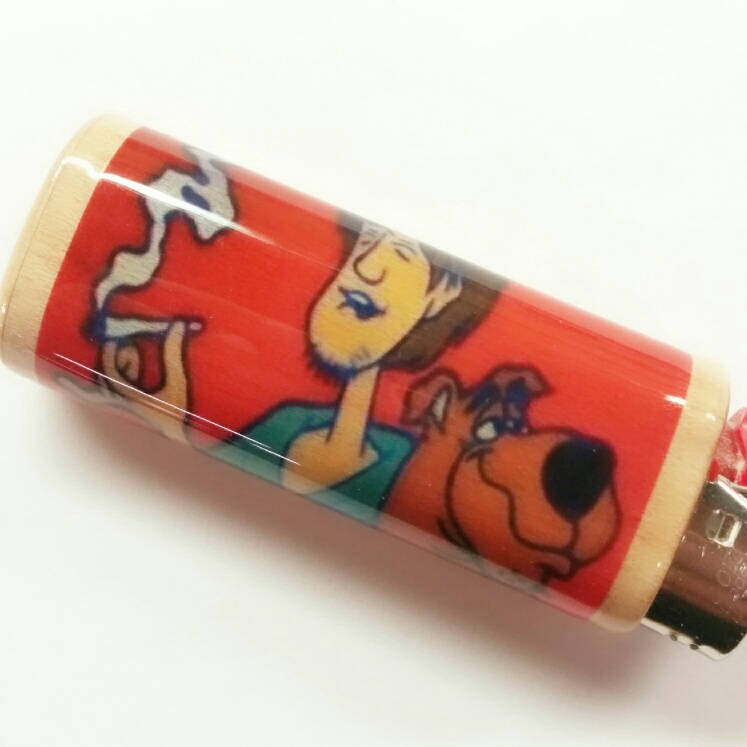 Shaggy Smoking Lighter Case Holder Sleeve Cover Fits Bic Lighters