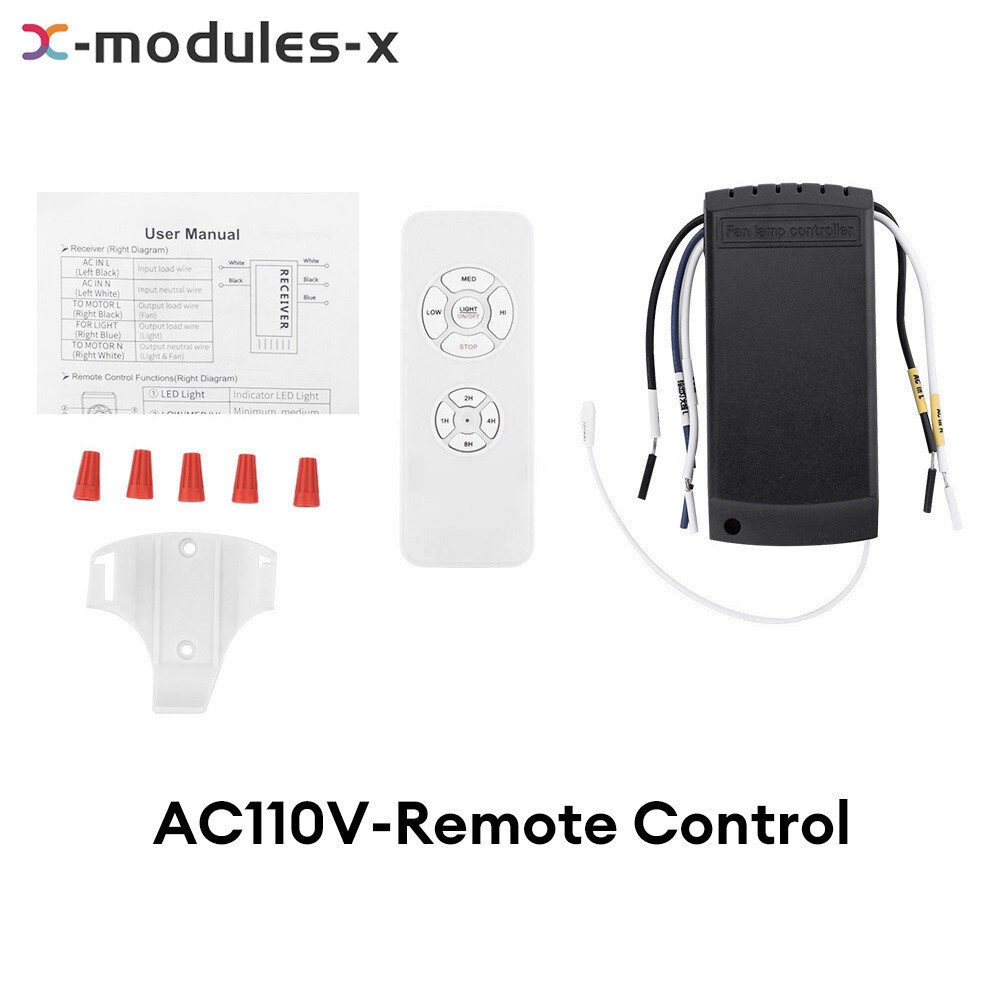 Universal Ceiling Fan Lamp Remote Control Kit AC110V 220V Timing Control Switch