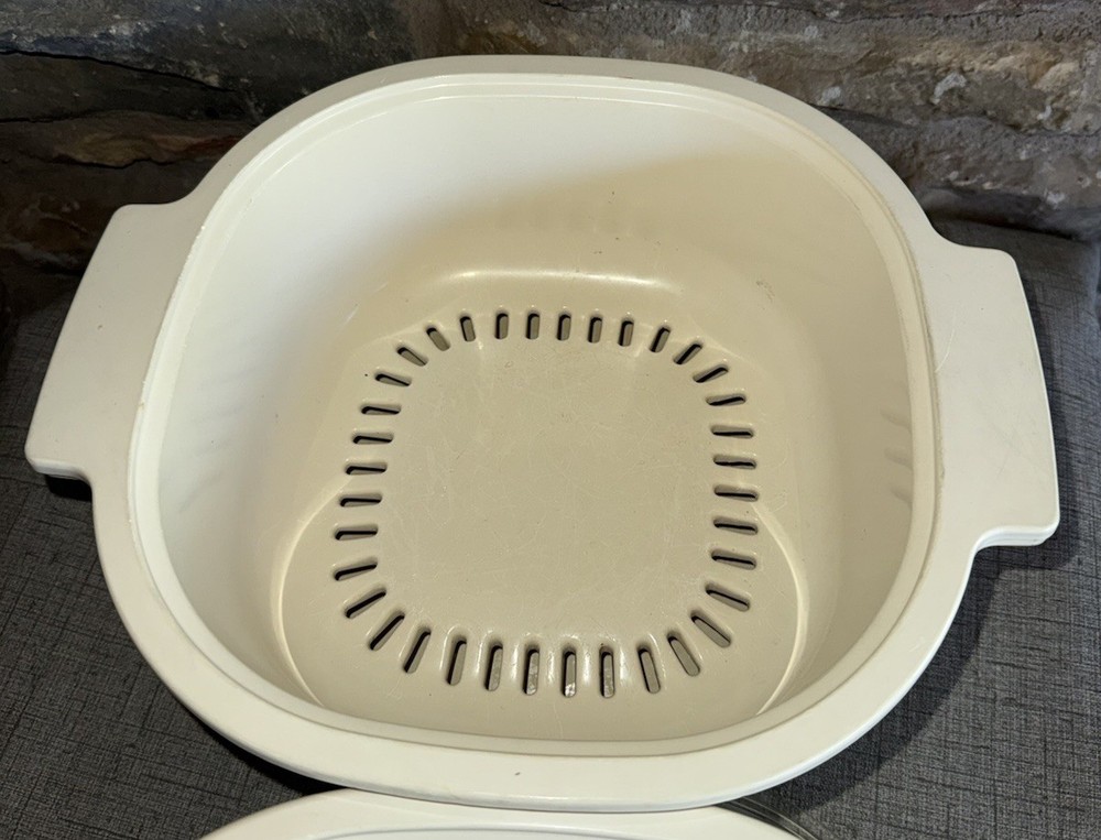 Rubbermaid Microwave Cookware 5 Piece Steamer Lid Stackable