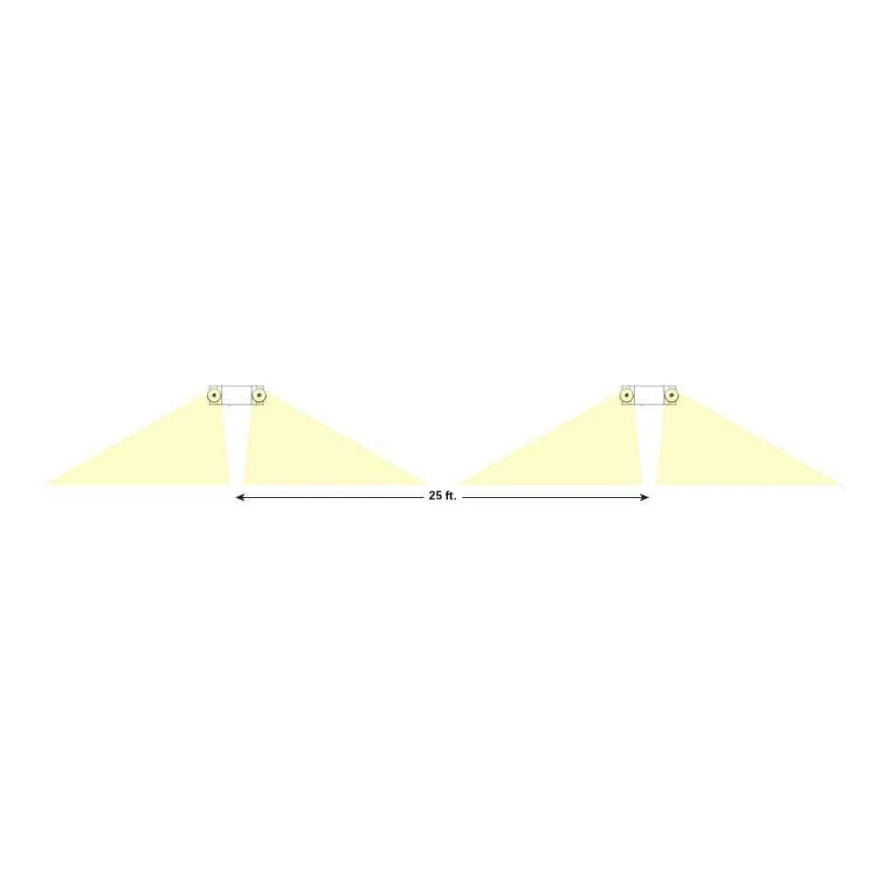 Sure-Lites SEL25 White LED Plastic Emergency Light Adjustable Optic