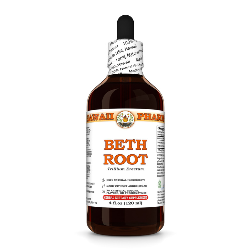 Beth Root (Trillium Erectum) Dried Root Liquid Herbal Extract