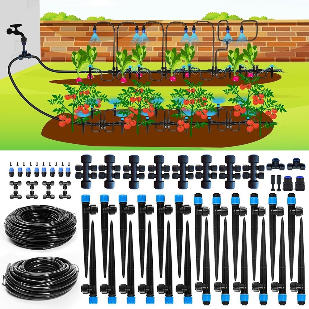 230FT Drip Irrigation System Kit, Automatic Garden Watering System for Plants