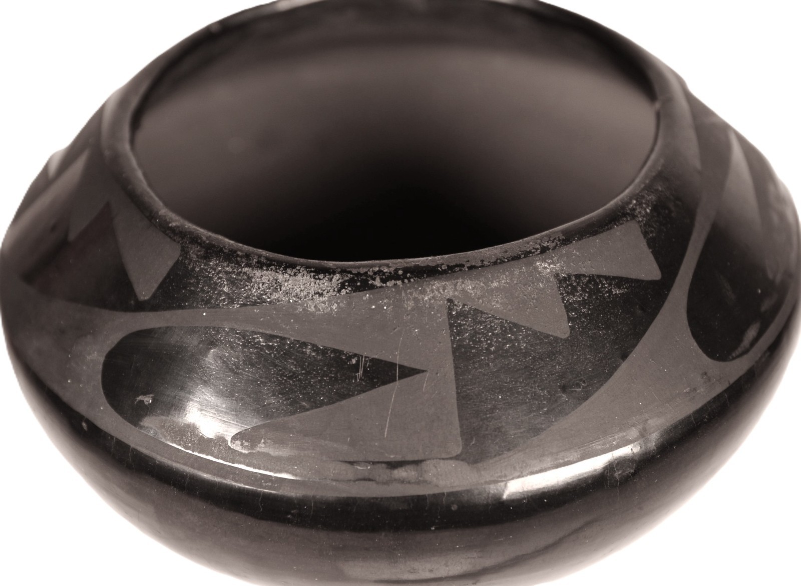 San Ildefonso Pueblo Black on Black Pottery By Maria Martinez ca. 1925 - 1943