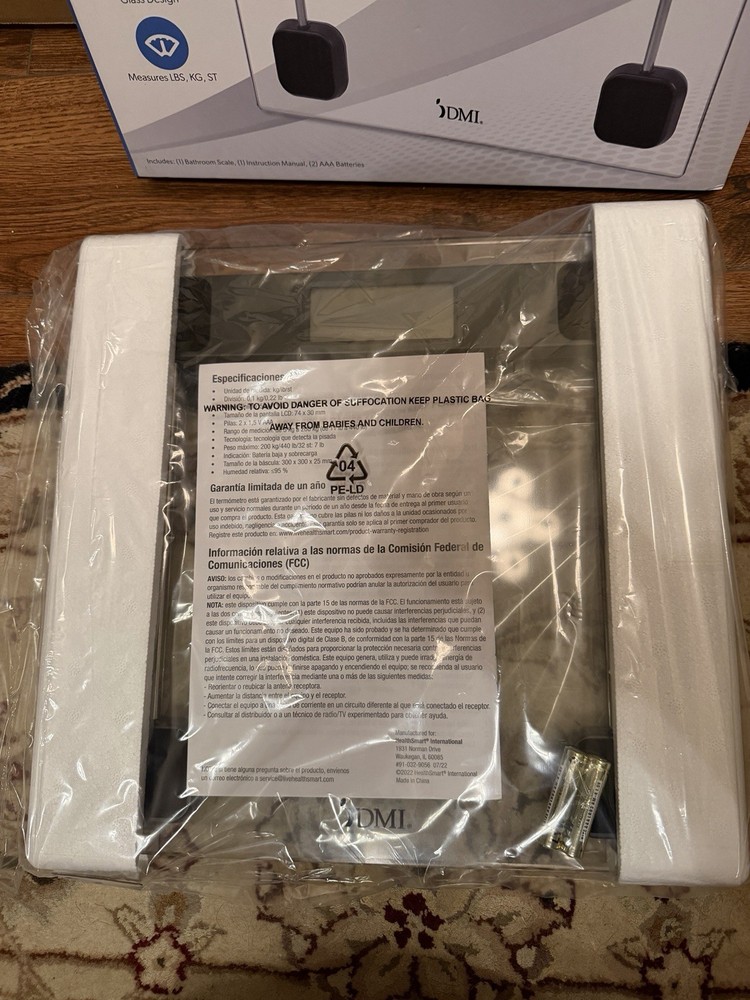DMI Digital Bathroom Scale LCD Display NEW - OPEN BOX