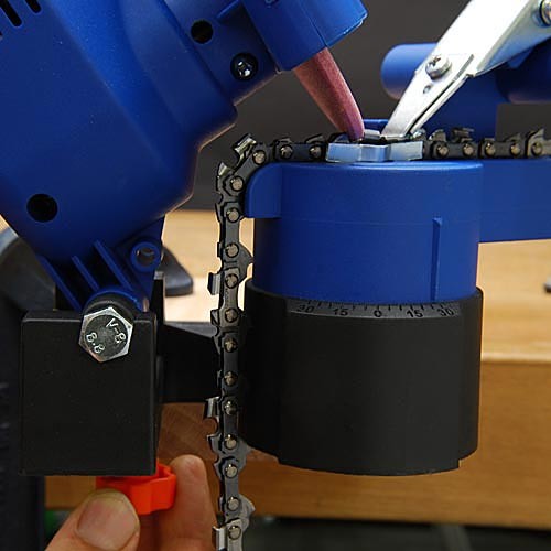 High-Speed Chainsaw Sharpener Chain Grinder Mountable Sharpener for Chains, Blue