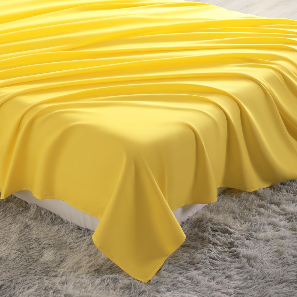 NTBAY Queen Flat Sheet Only - Brushed Microfiber, Soft, Wrinkle-Free