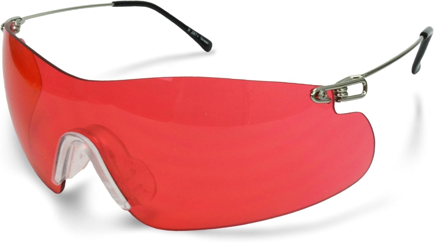 Radians Clay Pro Shooting Glasses One Size, Silver / Vermilion