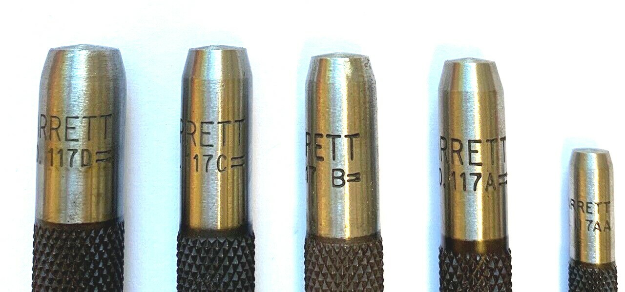 STARRETT 5 PIECE CENTER PUNCH SET IN CASE #S117PC #50488