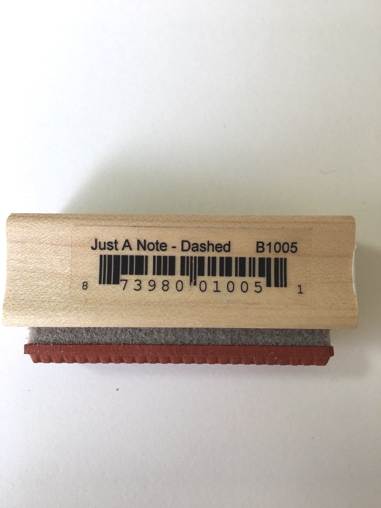 Memory Box Rubber Stamps - Just a Note-Dashed - B1005- NEW