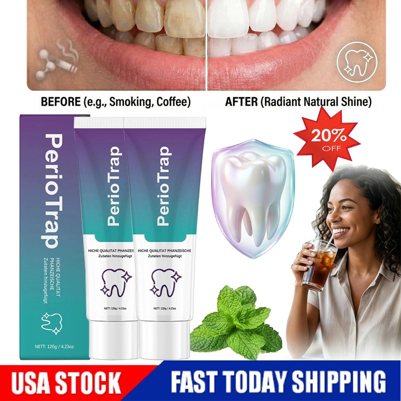 1-5PCS PerioTrap Mint Flavor Gum Toothpaste Cleaning Toothpaste Sensitive Teeth
