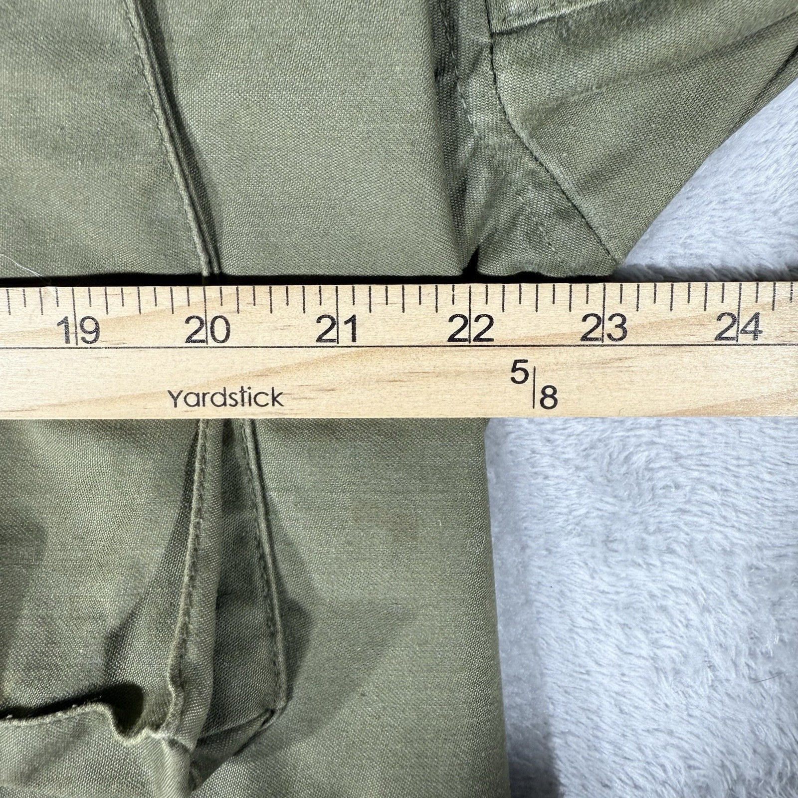 VTG US Military Jacket Mens Medium LONG Green OG-107 Cold Weather Field Coat 80s